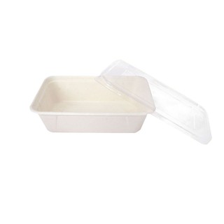 เกรซ ซิมเปิล กล่องอาหาร 1 ช่อง พร้อมฝาใส ขนาด 650 มล. แพ็ค 25 ชุด Grace Simple 1-compartment food box with clear lid, si