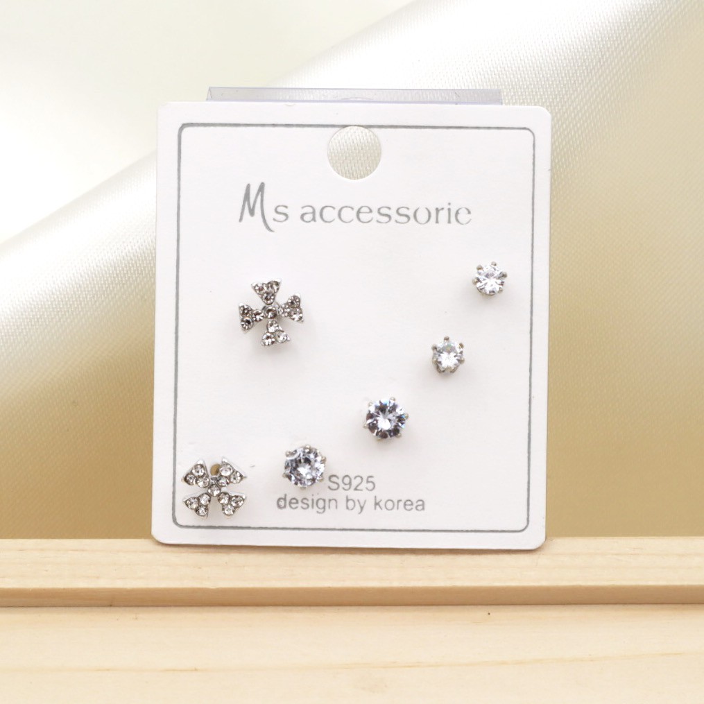 WFH |2| ต่างหู set 3 คู่ Cute earrings everyday look