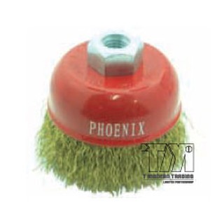 Phoenix แปรงลวดถ้วยสีทอง มาตรฐานเยอรมัน