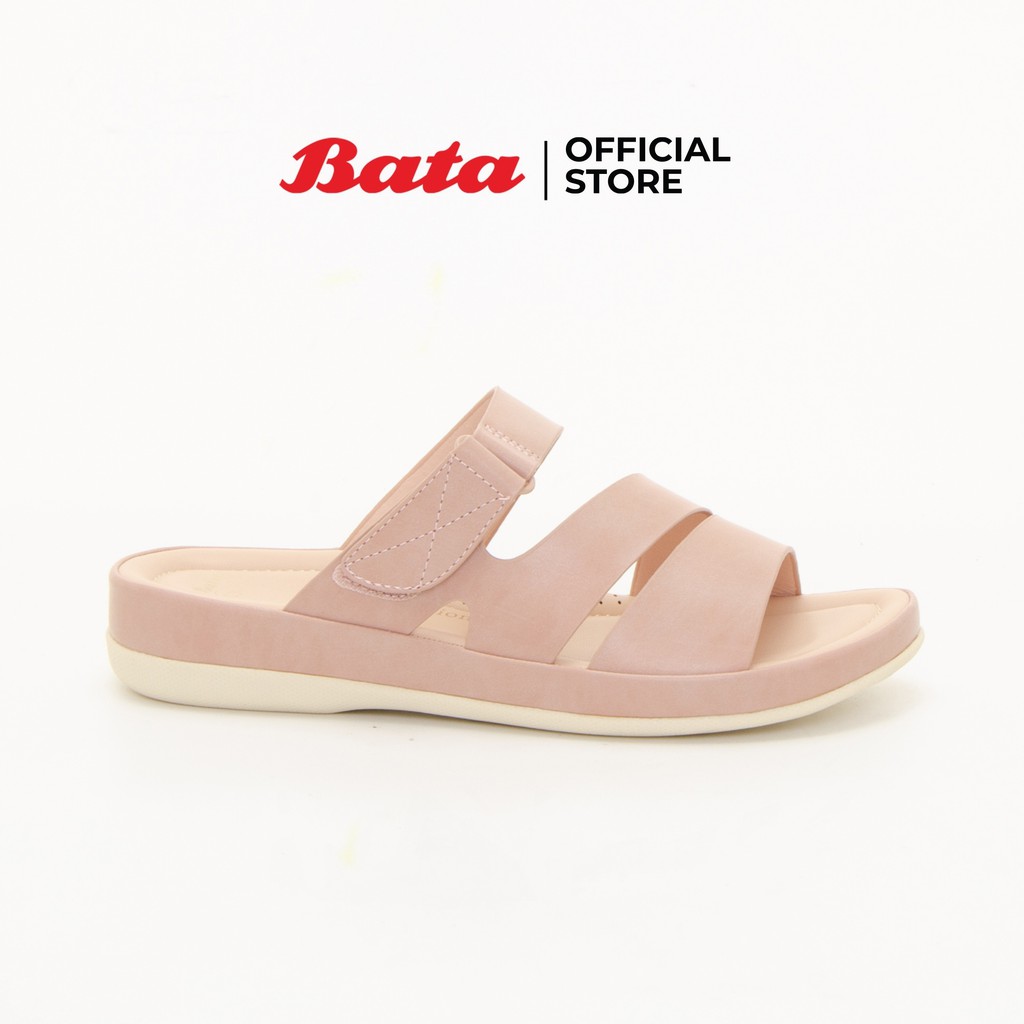 Bata บาจา Comfit รองเท้าแตะแบบสวมเพื่อสุขภาพ รองรับน้ำหนักเท้าได้ดี สวมใส่ง่าย สูง 1 นิ้ว สำหรับผู้หญิง รุ่น Ferby สีชมพู 6615910