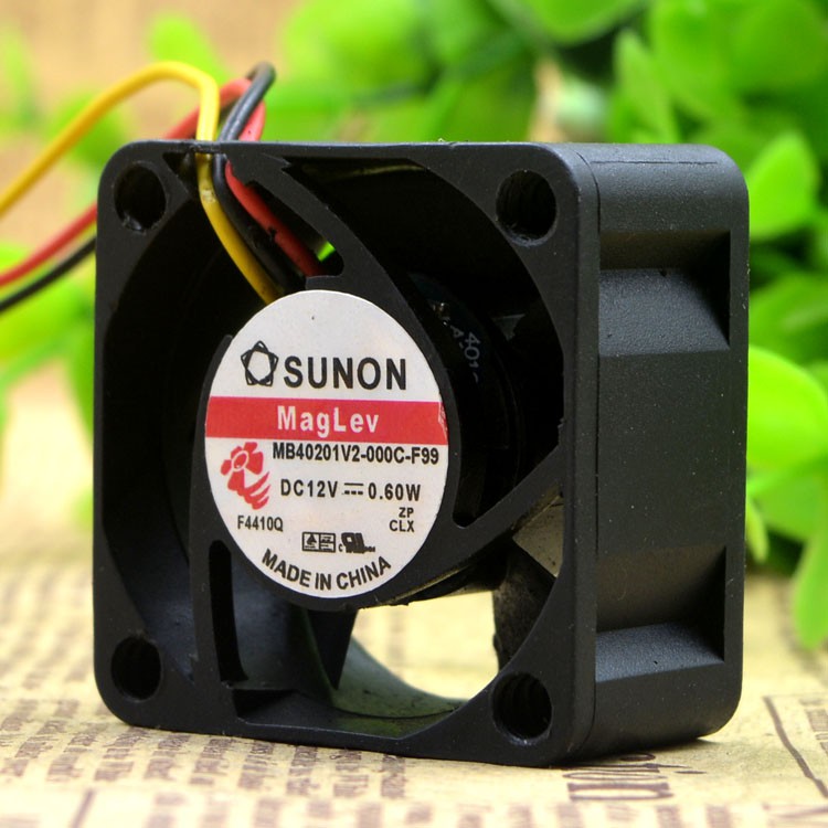SUNON มาตรฐานในตัว 4020 MB40201V2-000C-F99 12V 0.60W 4CM พัดลมระบายความร้อน