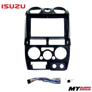 หน้ากาก ISUZU D-MAX, MU-X, CHEVROLET COLORADO 2006-2011 ( แอร์กลม) พร้อมปลั๊กตรงรุ่น สีดำด้าน