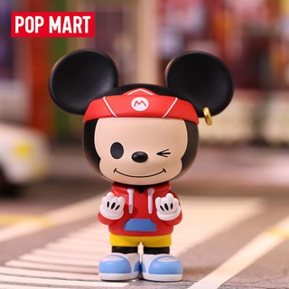 อย่างเป็นทางการของแท้กล่องตาบอด POP MART Disney Mickey ครอบครัว ถนนกล่องตาบอด ของขวัญ ตุ๊กตา สาวหัวใจน่ารัก