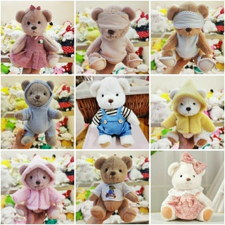 ○♗✧30cmPro Lena หมี TeddyTales แฮนด์เมดน่ารักน่ารักตุ๊กตาหมีตุ๊กตาเครื่องแต่งกายตุ๊กตาชุดเปลี่ยน