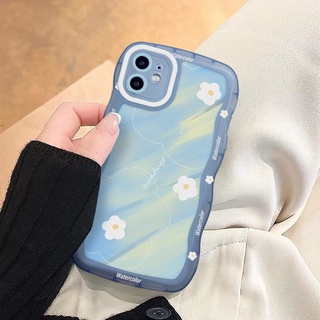 เคสโทรศัพท์มือถือ ลายดอกไม้ สีน้ํา สําหรับ OPPO Reno5 5G Reno5pro