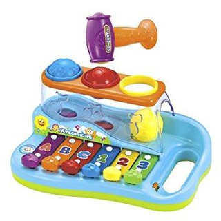 Baby Toys ของเล่นเครื่องดนตรี เรียงตามสี และตัวอักษร ฝึกให้เด็กรู้จักแยกเสียง สี และ รูปทรง