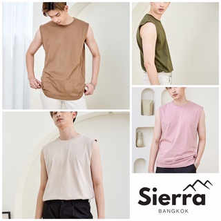 แหล่งขายและราคาเสื้อแขนกุด เสื้อแขนกุดผู้ชาย ส่งJ&T ผ้าCotton100 [Sierra Bangkok]อาจถูกใจคุณ