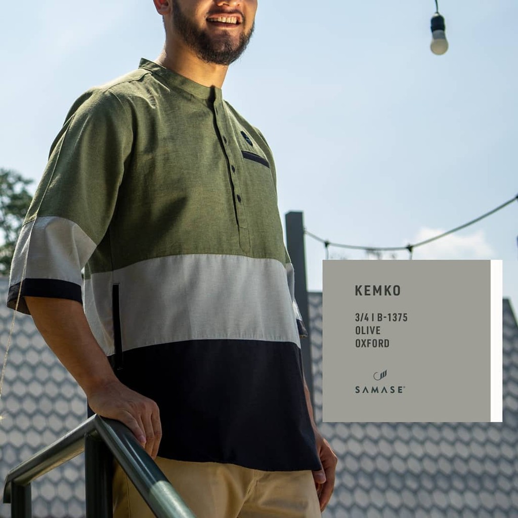 (can Pay In Purpose) Kemko 3 / 4 B1375 Olive Samase รองเท้าผ้าใบลําลองสําหรับสตรี