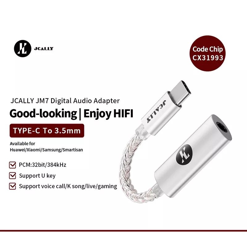 Jcally JM7 32bit Conexant CX3193 Hifi USB-C DAC