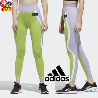 ADIDAS - ใหม่ กางเกงใส่ออกกำลังกายรัดรูปผ้าถักยืดหยุ่นสูง เอวสูง ADIDAS PRIMEKNIT FINE HIGH-RISE TIGHTS GD9401