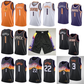 ชุดบาสเก็ตบอล ลาย NBA Phoenix Suns #1 หนังสือ #เสื้อกีฬา ปักลาย Paul Jersey City Edition AEnllb72KIipgn16 3 ชิ้น