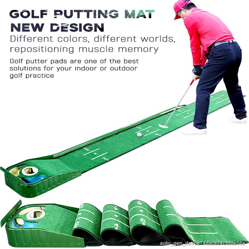 พรมซ้อมพัตต์ PGM 2.5เมตร Golf Putting Trainer Mat 250 cm x 30 cm golf