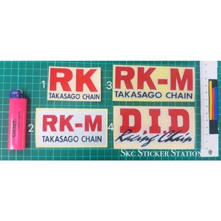 Rk / rk-m takasago chain / did chain d.i.d สติกเกอร์ตัด Overlappjng สะท้อนแสง Not d.i.d rk rk-m takasago chain