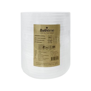 กระดาษชำระ BATH TIME JRT1PLY-600M-3 600 ม. แพ็ค 3 ชิ้น TOILET TISSUE BATH TIME JRT1PLY-600M-3 600M PACK3