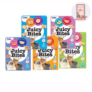 Inaba Juicy Bites ขนมแมวแบบเม็ดนิ่ม มีทั้งหมด 5 รส ขนาด 11.3 กรัม