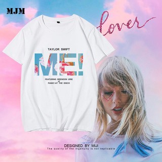 ❦❣Taylor Swift เสื้อยืด Taylor Swift โรคราน้ำค้างฤดูร้อน ME แขนสั้น อัลบั้มใหม่ คู่รักสไตล์เดียวกัน