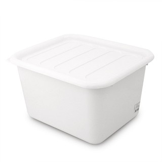 ว๊าว🍟 เบสิโค กล่องอเนกประสงค์ 15 ลิตร รุ่น 1256 สีขาว BESICO Storage Box 15 Liters 1256 Model White Color