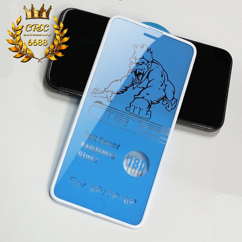 ฟิล์มกระจกสำหรับiphoneยี่ห้อ Kingkong แบบเต็มจอ 18D รุ่น i6,i6plus,i7/i8,i7plus/i8plus,ix,ixr,ixmax,