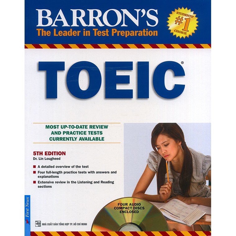 หนังสือ - การทดสอบ TOEIC ของ Barron - ที่คั่นหนังสือฟรีรุ่นที่ 5