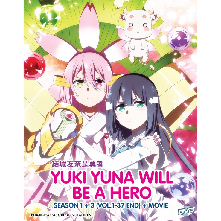 Yuki YUNA WILL BE A HERO SEASON 1-3 (VOL.1-37END) + MOVIE DVD + EXTRA