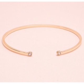 Grace Fine Jewelry กำไลทองแท้ 9K พลอยแท้ Open Bangle