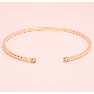 Grace Fine Jewelry กำไลทองแท้ 9K พลอยแท้ Open Bangle