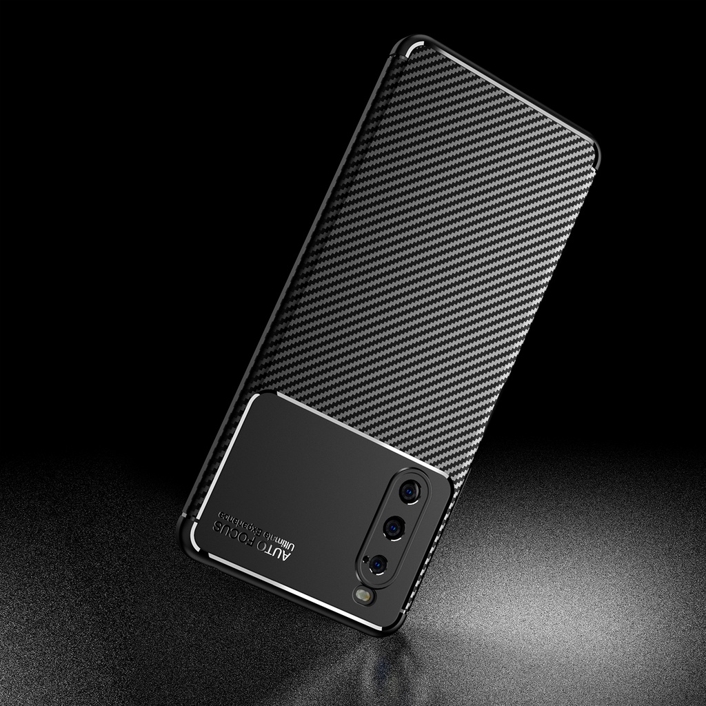 SONY Xperia 1 5 10 II III IV Case Soft Carbon Fiber Silicone TPU Shockproof Hybrid Back Cover #8