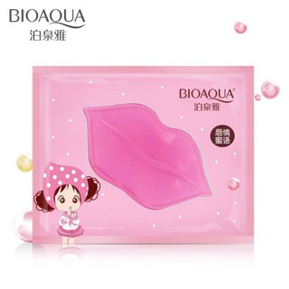 M118 BIOAQUA แผ่นมาร์ค​ปากชมพู มีคลิสตรัสคลอลาเจนและวิตตามิน บำรุงริมฝีปากให้ชุ่มชื้น