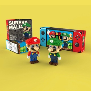 เลโก้นาโน Size XXL - Gejia 6011 Super Mario Bros , LP210619 &amp; YKO P2101-2104 Super Mario Cosplay