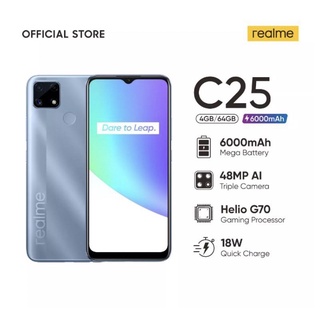 realme C25 (ประกันเดินแล้ว)เครื่องแท้ศูนย์ไทยเคลียร์สต๊อก/ประกันร้าน3เดือน