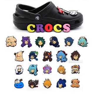 Yuanshen Series Crocs Jibbitz ตัวล็อก PVC รูปตัวละครเกมคลาสสิก อุปกรณ์เสริม สําหรับตกแต่งรองเท้า Crocs DIY