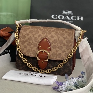 Coachพร้อมส่งแท้💯งานช้อป Coach Beat In Signature