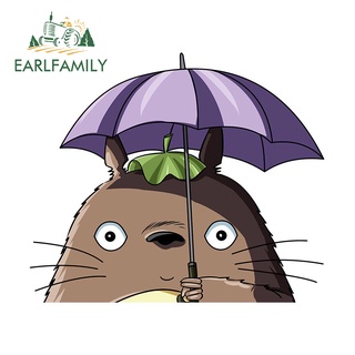 Earlfamily สติกเกอร์กันแดด กันน้ํา ลายการ์ตูนอนิเมะ MY NEIGHBOUR TOTORO Peeker 13 ซม. x 11.04 ซม. สําหรับติดตกแต่งรถยนต์ รถจักรยานยนต์