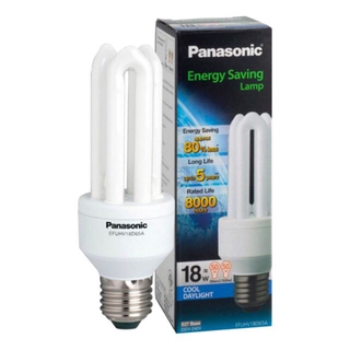 ราคาสุดคุ้ม! Panasonic หลอดประหยัดไฟ หลอดตะเกียบ หลอดไฟ  หลอดไฟพานาโซนิค 18W  E27 แสงขาว