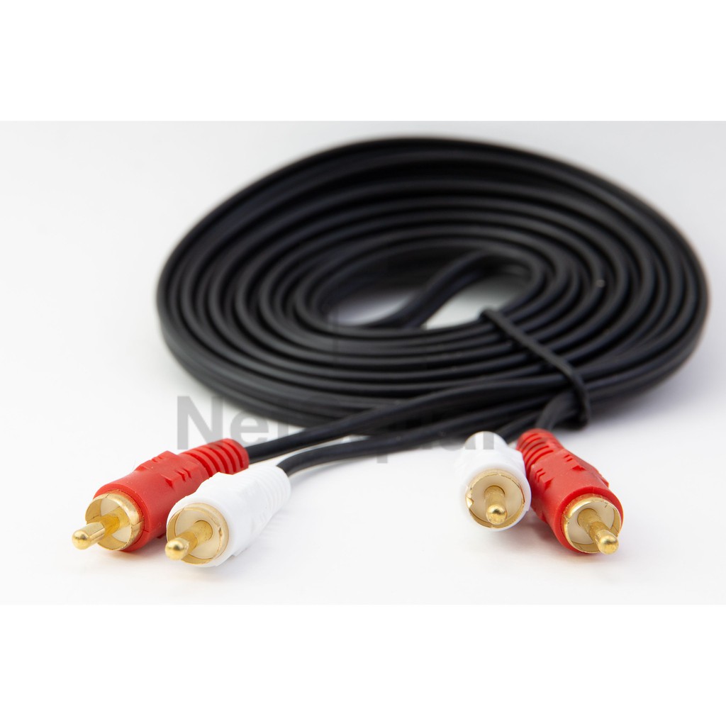สาย AV RCA Audio Cable สัญญาณเสียง 2 หัว 1.5m/3m