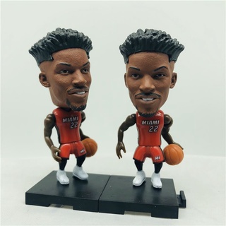 Nba ตุ๊กตาบาสเก็ตบอล Miami Heat Player 22 Jimmy Butler ความสูง 7 ซม. สีแดง