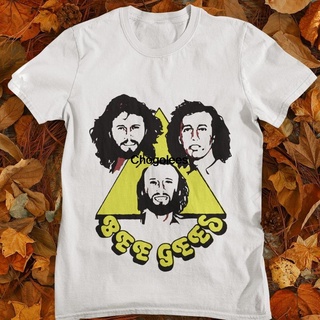 [100% Cotton] เสื้อยืด พิมพ์ลาย Bee Gees สไตล์วินเทจ 1970s Music Band