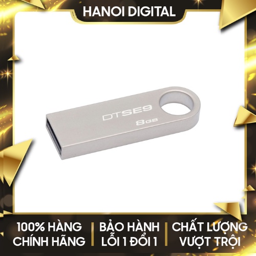 Kingston 8Gb USB Steel Case ความจุเพียงพอ (NTFS/ FAT32/ exFAT )