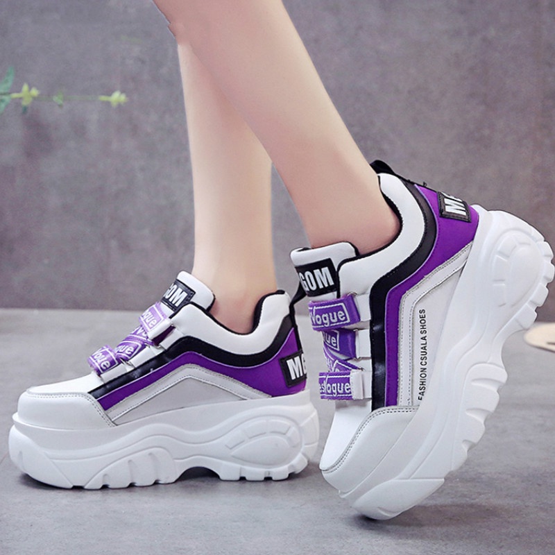 Patchwork Contrast Combination Women Chunky Sneaker
