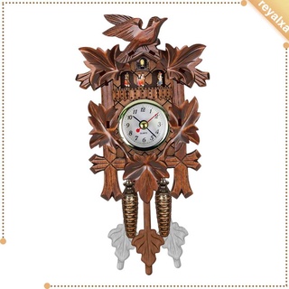 Clocks Hand-Carved Cuckoo Clock Living Room Bedroom Decor Tabletop Wall Cuckoo Clock