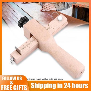 [READY STOCK] Adjustable Wood Metal Strip Strap Cutter Leather Hand Cutting Tool w/ 5 Blades