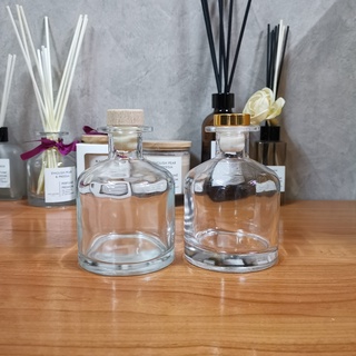 Diffuser Bottles ขวดก้านไม้กระจายกลิ่น ขวดเปล่าทรงกลมพร้อมฝา ขนาด 220 ml.