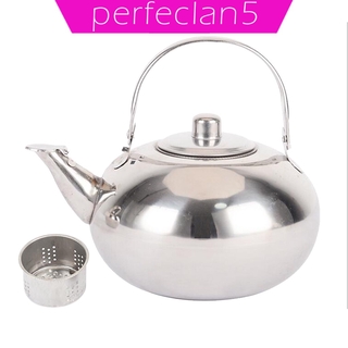 [perfeclan5] Stainless Steel Tea Pot Coffee Lightweight Removable Infuser Kettle 1.5L