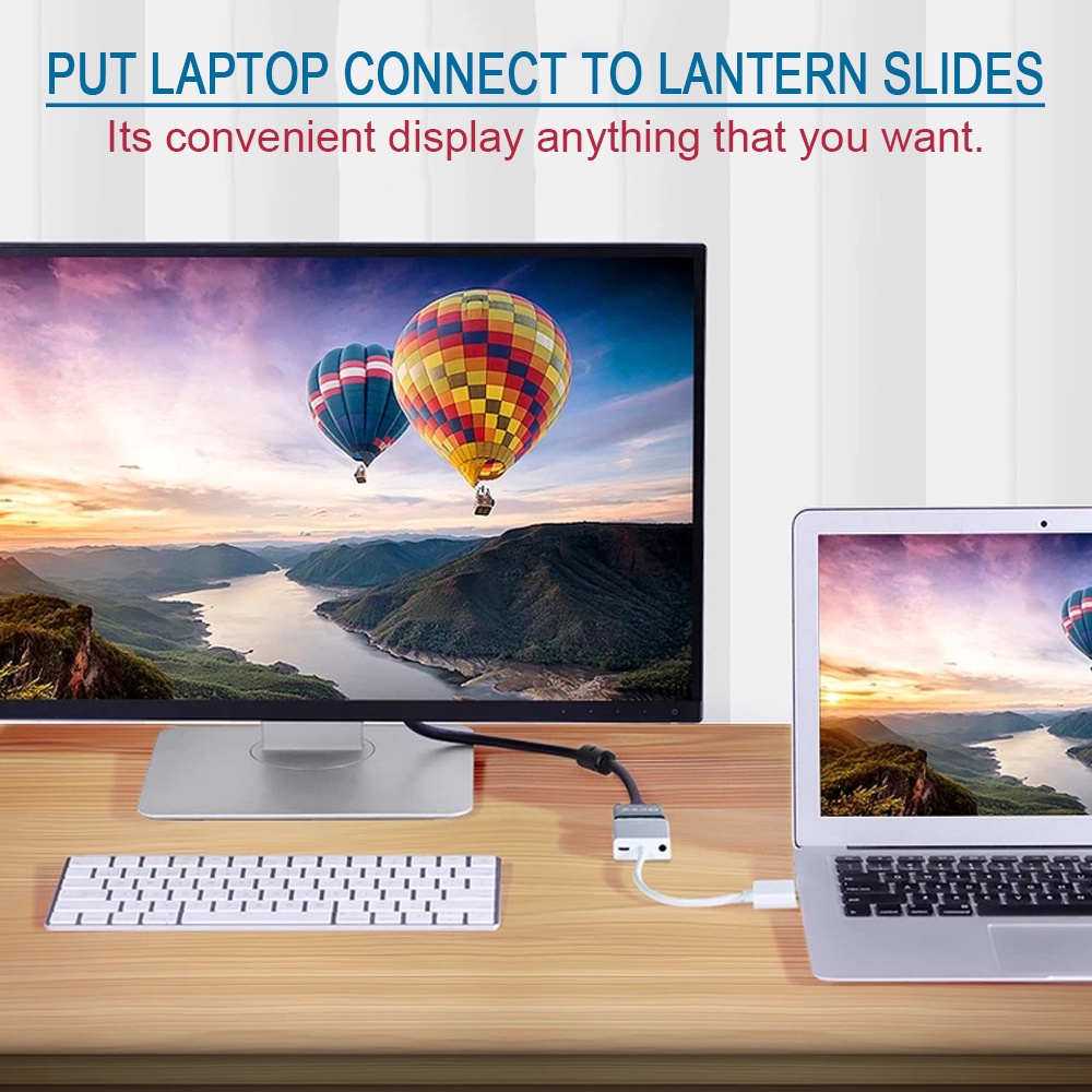 อะแดปเตอร์แปลงสายเคเบิลดิจิทัล 1080P HDMI เป็น VGA สําหรับ Xbox PS4 PC แล็ปท็อป กล่องทีวี เป็นโปรเจคเตอร์ HDTV - รูปที่ 3