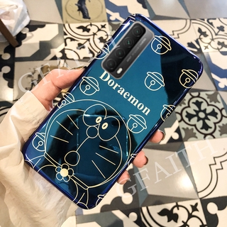 พร้อมส่ง เคสโทรศัพท์ TPU ซิลิโคนนิ่ม ลายการ์ตูนโดราเอมอนน่ารัก สีบลูเรย์ สำหรับ Huawei Y7a