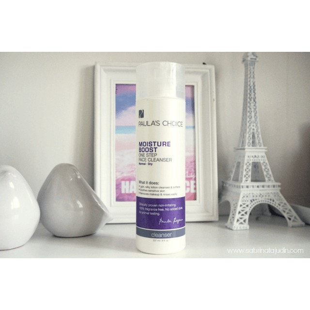 moisture boost one step face cleanser