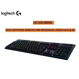 คีย์บอร์ดเกมมิ่ง Logitech G913 TKL Lightspeed Wireless RGB Mechanical Linear