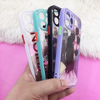 Samsung A02 A02s A12 A32 เคสซัมซุง เคสใสกากเพชร เคสกริตเตอร์ เคสขอบสี เคสแฟชั่น เคสสวย เคสมือถือ เคสหวาน เคสพิมพ์ลาย