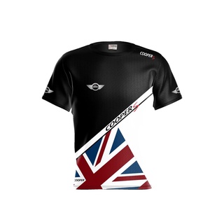 Dtm s mini cooper เสื้อยืดแขนสั้น สีดํา แฟชั่น สําหรับผู้ชาย