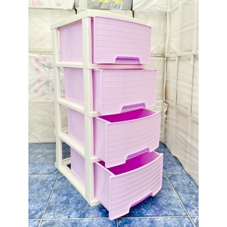 ตู้ลิ้นชักเก็บของ สีม่วงA002-17 หน้ากว้าง34cmลึก43cmสูง83cm Plastic Organizer